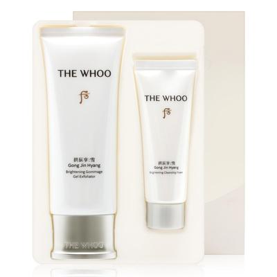 The Whoo Gongjinhyang Seol Gel Éclaircissant Cheongan 100ml Ensemble Spécial Gommage Exfoliant Visage Gel Peeling, Hydratant, 1 Ensemble