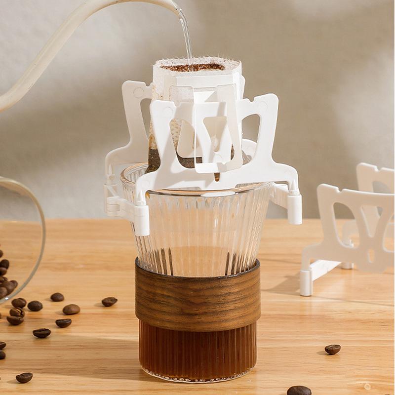 Drip Coffee Bag Stand Portable Ear Drip Coffee Bag Stand Reusable Coffee Filter Stand Outdoor Paper Drip Holder Rack for Home