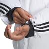 Adidas Originals FW23 Long Puffer Coat with Classic Stripes Men Outerwear White IU4832