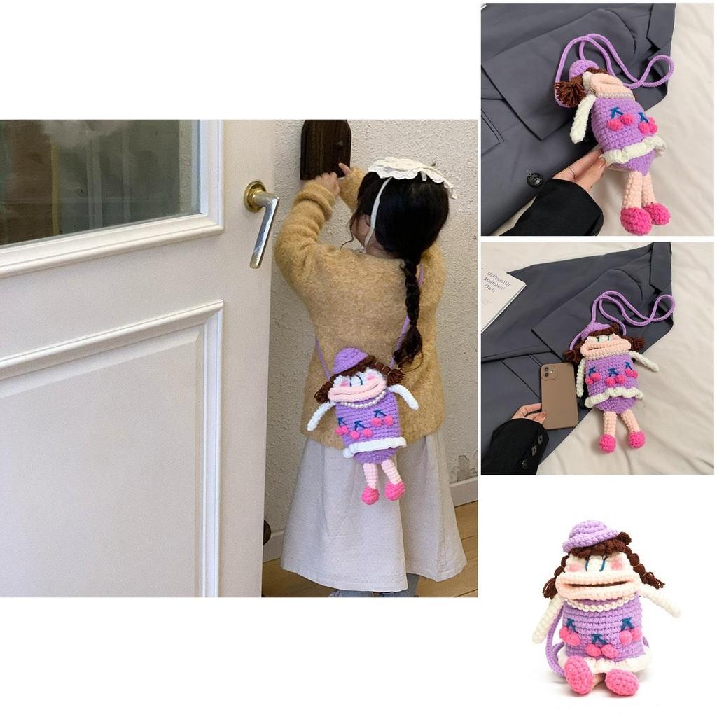 Adorable Cartoon Kids Shoulder Bag For Boys And Girls With Breathable Yarn Material