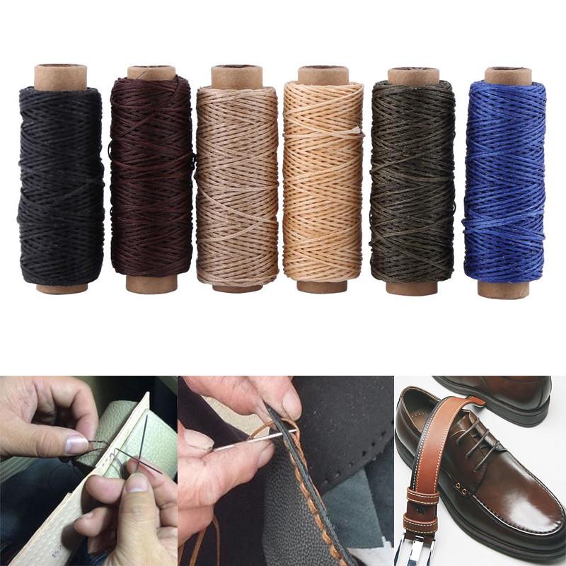 1/5pcs Flat Sewing Coarse Braid Waxed Thread For Leather Craft Repairbuy at a low prices on