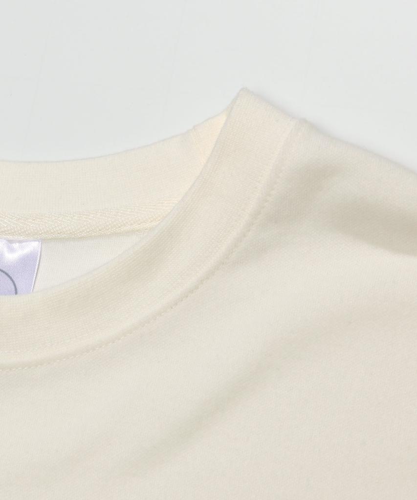 JEMUT Eddy Oversized Short Sleeve T-Shirt Cream Kjst2189
