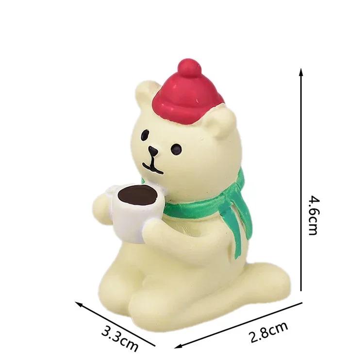 1pc Scene Decoration Christmas Series Bookshelf Decorationt Collectible Home Decoration Garden Resin Craft Toy Bonsai Ornaments