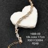XUPING Jewelry Iced Out Synthetic CZ Colorful Gemstone Artificial Stone Clasp Gold Color Plated Pink Women Heart Tennis Bracelet