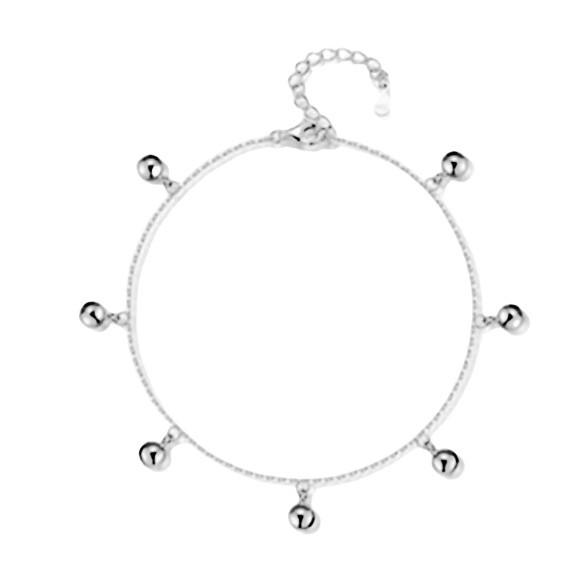 2025 New Hot Style: Elegant 925 Sterling Silver Bell Anklet - Full Body, Each Step a Melody - Perfect Gift for Girls