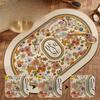 Retro Oval Bathroom Floor Mat Bathroom Anti-slip Mat Diatom Mud Water Absorption Mat Carpet Bathroom Toilet Foot Mat Door Mat