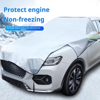 Car Windshield Snow Cover with Side Mirror Cover Anti-Theft Design Frost Protection Anti-UV Universal Front Window Automotive Cover