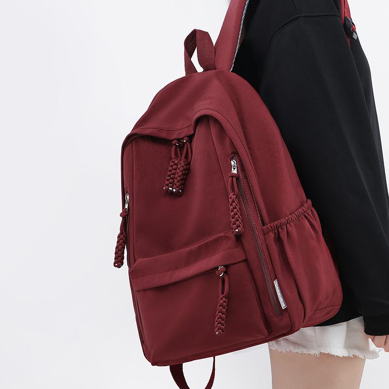 Backpack Women'S Fashion School Bag Junior High School Student College Student Large Capacity Computer Travel Backpack