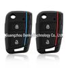 Volkswagen and Skoda Silicone Key Case: Honeycomb Design for Golf 7, Lamando, Tiguan, Touran, and Octavia