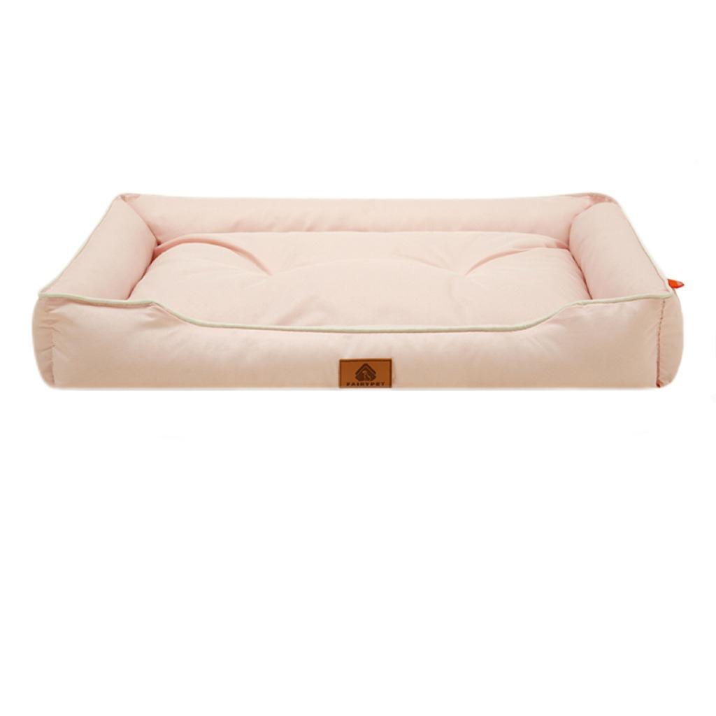 

Rectangular Oxford Cloth Dog Kennel Suitable for All Seasons Medium and Large Dog Kennels Thickened and Scratch Resistant Heavy Weight Sleeping Pad 40x30x7cm within 1.5kg рожевий