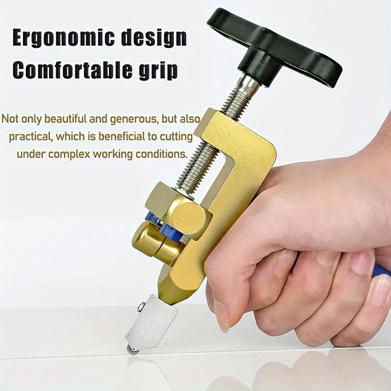 Langlebiger & Benutzerfreundlicher 2-in-1 Glas- & Keramikfliesenschneider - Präzises Schneiden & Brechen - für DIY- & Profi-Projekte