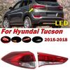 For Hyundai Tucson 2015-2018 Car LED Tail Light Rear Bumper Trun Signal Warning Brake Lamp Taillight Assembly Auto Accessories