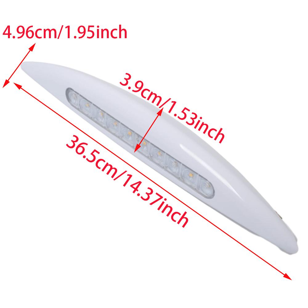 12V RV LED Awning Porch Light Waterproof Motorhome Caravan Interior Wall Lamps Light Bar RV Van Camper Trailer Exterior Lamp