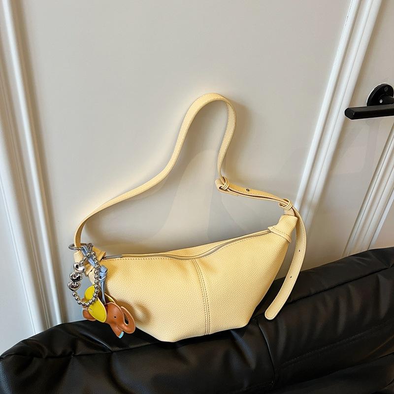 

Сумка Женская Новая Легкая Однотонная На Плечо Мессенджер no pendant светло-желтого