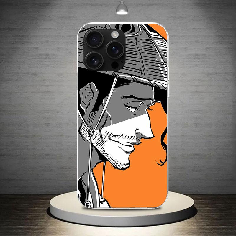 Bleach Kyoraku Shunsui Phone Case Cover For iPhone 17 Air 16E 16 15 14 Plus 13 Mini 12 Pro Max 11 7 SE 8 Soft Pattern Coque Fund