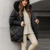 Winter Coats For Women Hooded Down Jacket Fleece Lined With Zip Pockets