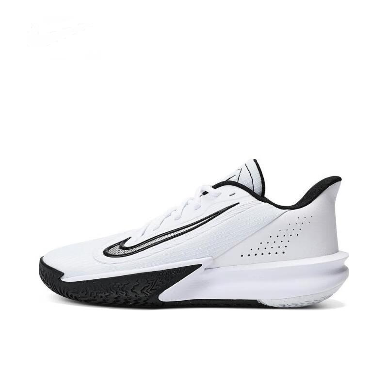Nike Precision 7 White Black Men s Athletic Sneakers FN4322-101 44.5