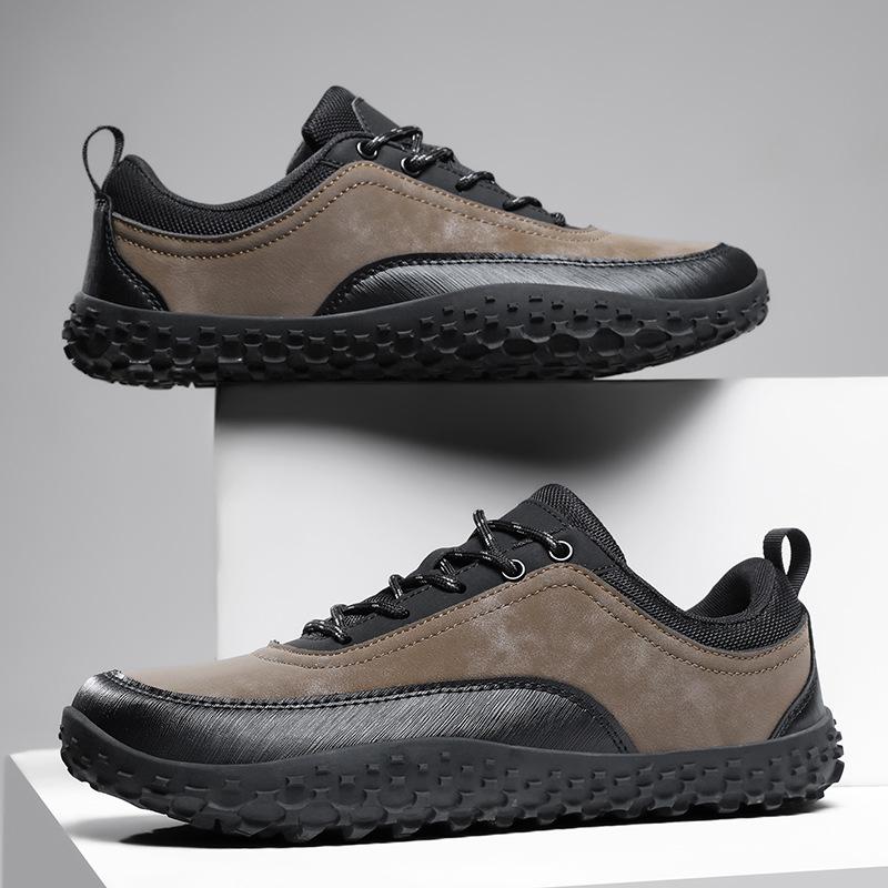 Shoes Spring Wide Casual Sneakers Non-slip Hiking Barefoot Shoes Large Size Wide Head Outdoor Couple Mountaineering Shoes