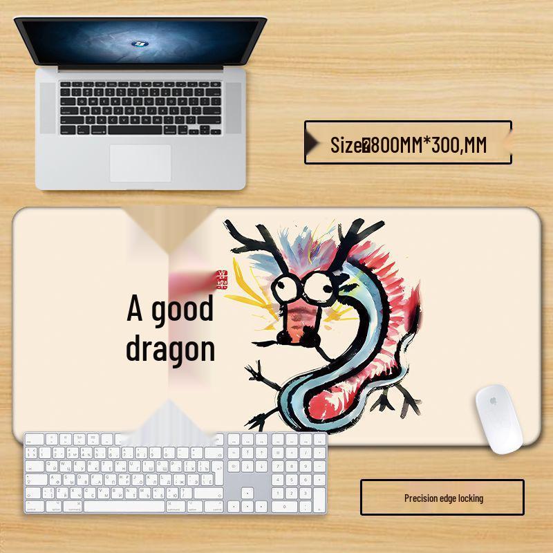 Коврик для мыши с драконом - Очень большой, милый и креативный настольный коврик для мальчиков и девочек