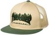 Kids Flat Cap Mesh FLAME LOGO Hat FR (Half Design) [23TH-C09K / CAP] BGE/GRN