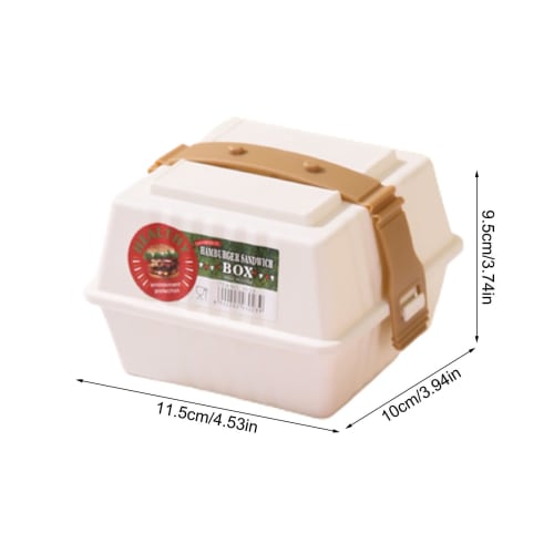 All-in-one lunch box, takeout container, hamburger box, slim lunch box, meal prep, airtight, easy to clean, dishwasher safe, large capacity, for eleme