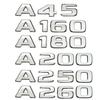 AAZD1 3D ABS Black Chrome Car Letters For A35 A45 A160 A180 A200 A220 A250 Emblem Logo Badge Rear Trunk Sticker Accessories