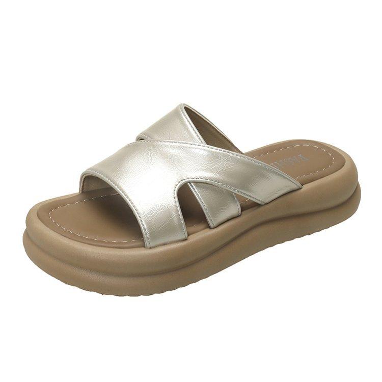 Slippers Women's Summer Outer Wear 2025 New High-end Skirt Comfortable and Not Tired Feet Seaside Beach One-word Drag