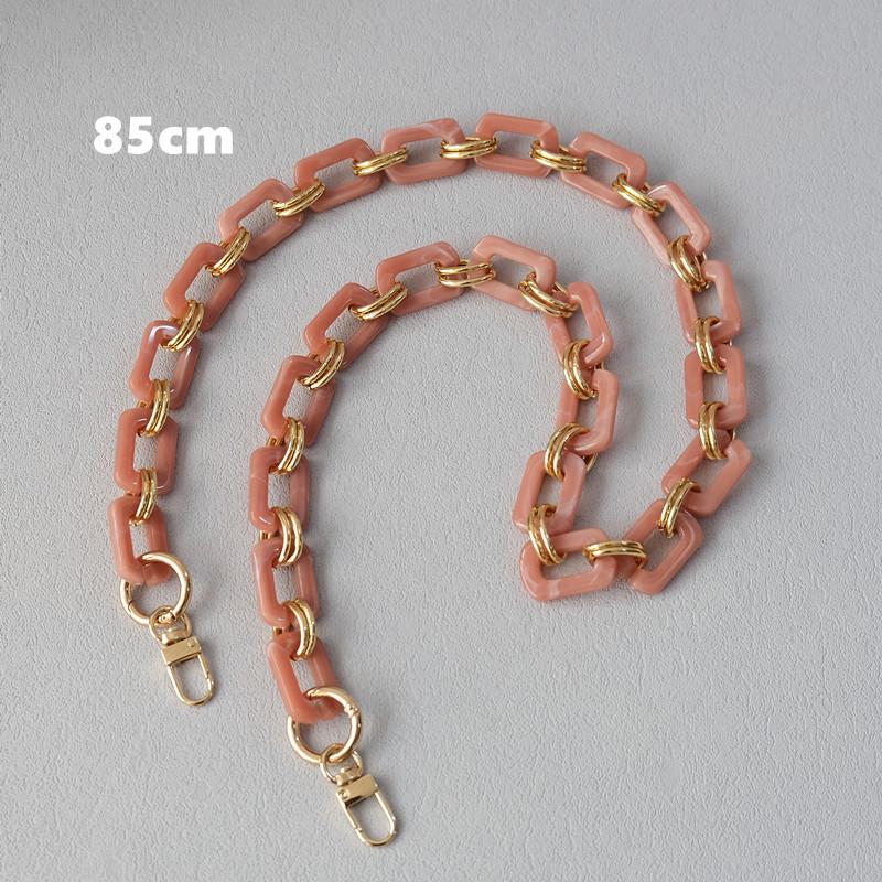 New Fashion Woman Bag Accessory Detachable Replacement Chain Candy Solid Square Acrylic Luxury Strap Women Shoulder Handle Chain
