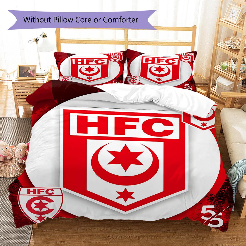 Pościel z wzorem Hallescher FC, Zestaw kołdry Poszewka na kołdrę Poszewka na poduszkę Domowy Prezent Urodzinowy (1 * poszwa na kołdrę + 2 * poszewki na poduszki, bez rdzenia)