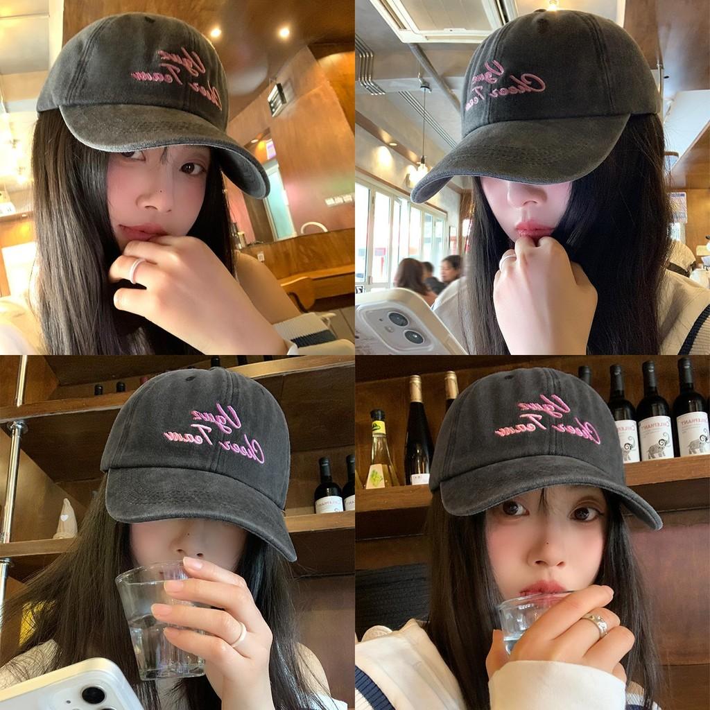 Hat Peaked Baseball Cap Alphabet Embroidery Pattern Uv Breathable Protection