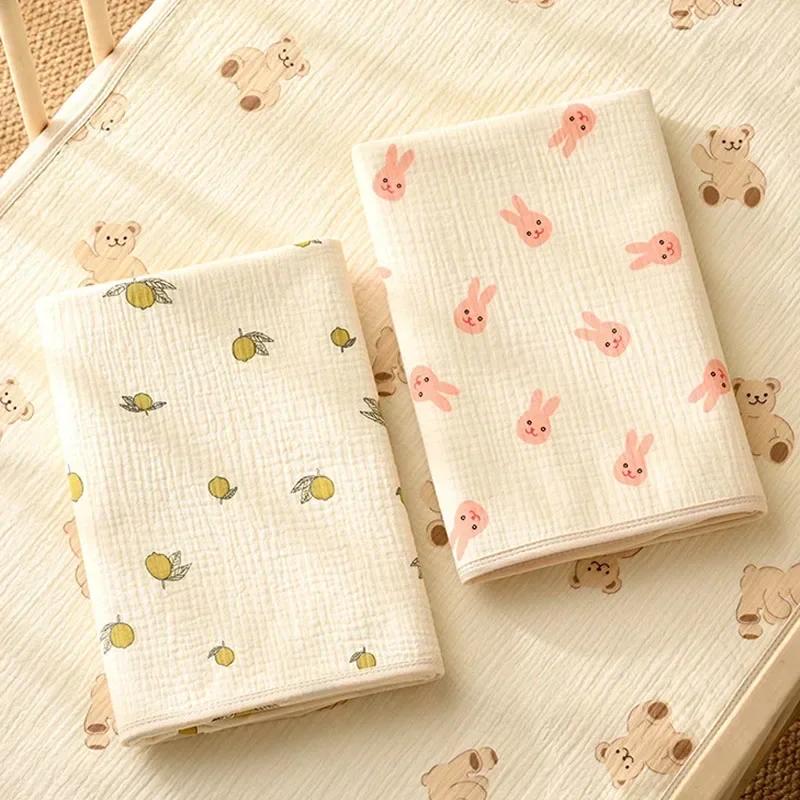 Waterproof Washable Mattress Urine Mat for Baby Toddlers Cute Cartoon Bed Protector Diaper Bedding Breathable Urine Pads Cloth