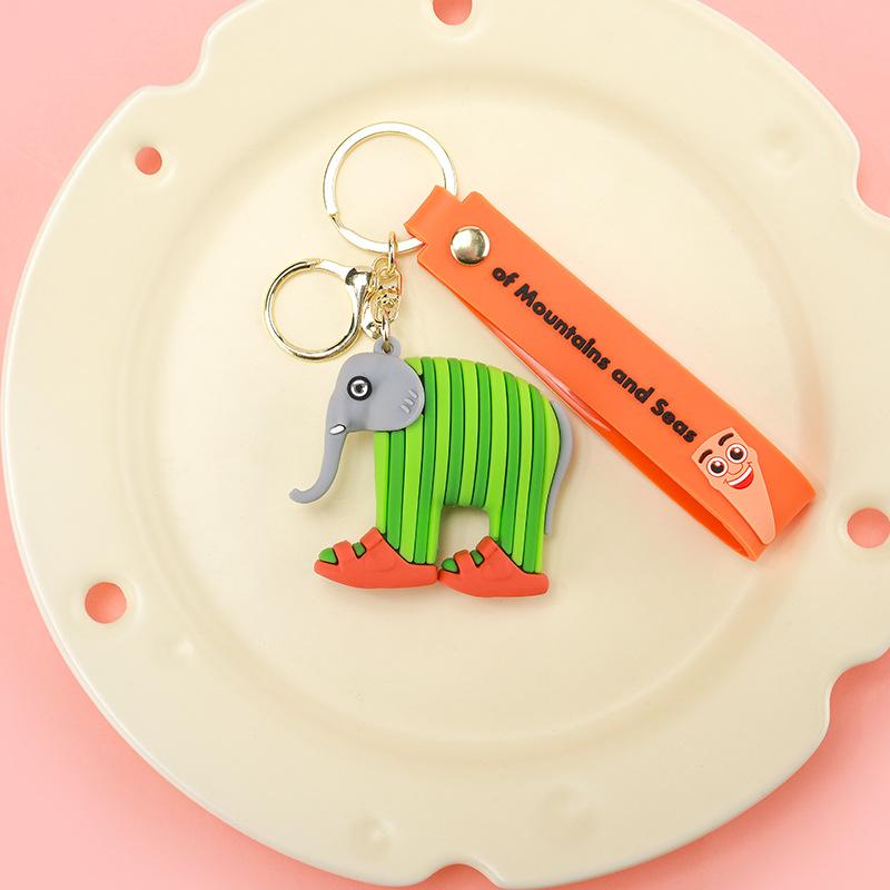 Shanhaijing Keychain Pendant, Handmade Wooden Stick, Shark Figurine, Backpack Decoration, Small Gift