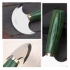 Professional Leather Half Round Blade DIY Leather Craft Handcraft Wood Handle Cutting Skiving Cutting Tool Cutter