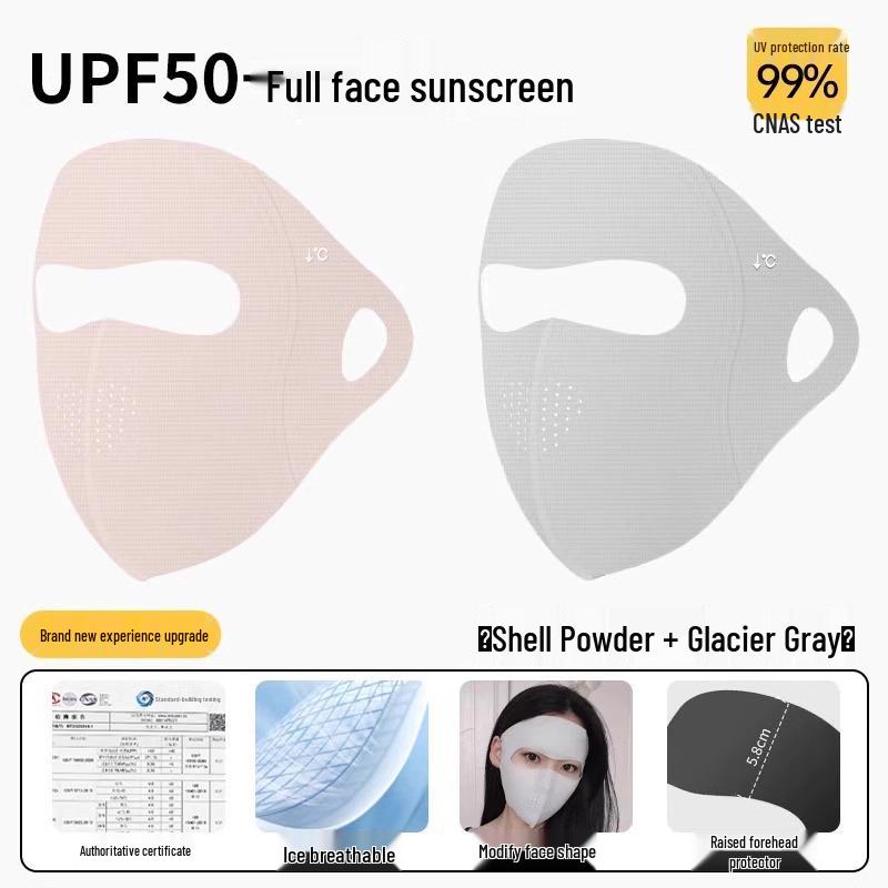 2025 Vollgesichts-3D-Stereo-Facekini: Stilvolle Damen Anti-UV Sommer Sonnenschutzmaske