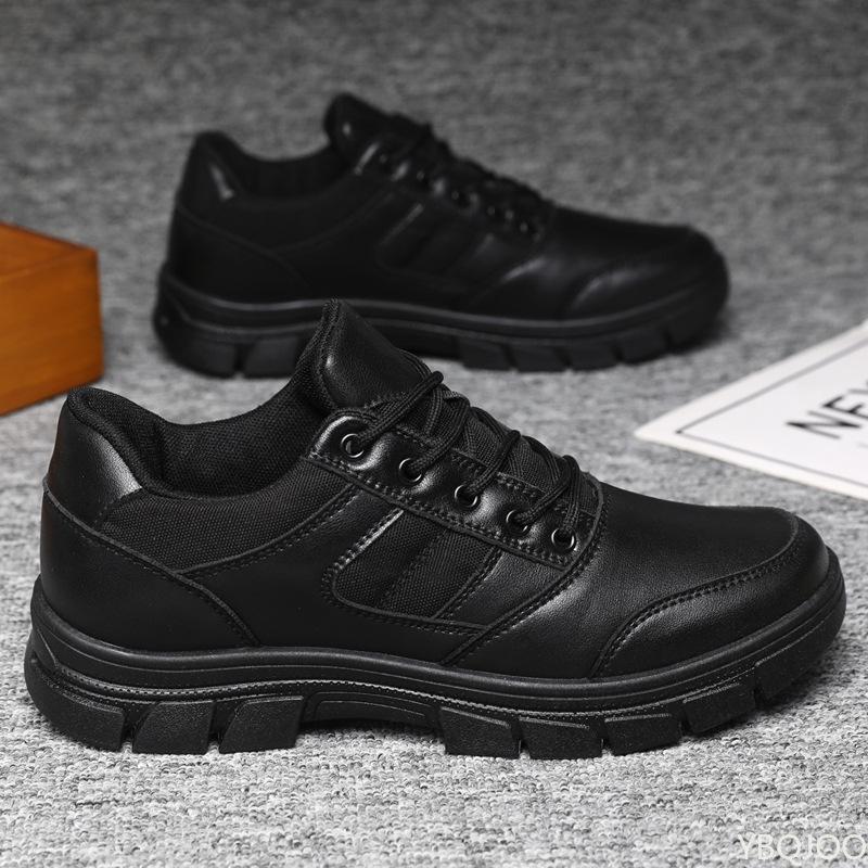 Spring Autumn Waterproof Anti Slip Men's Shoes Are Casual Simple Comfortable Wear-resistant Dirt Resistant Workwear Shoes