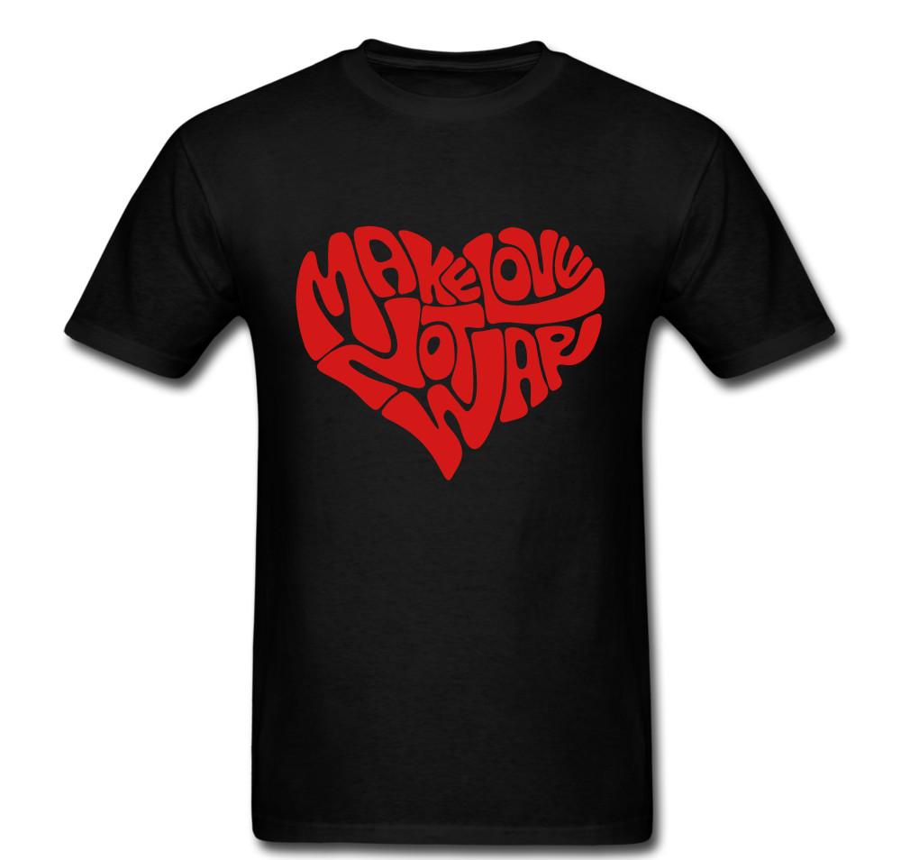 

Make love not war Heart peace happy fun T shirt tee Unisex Protest 4XL
