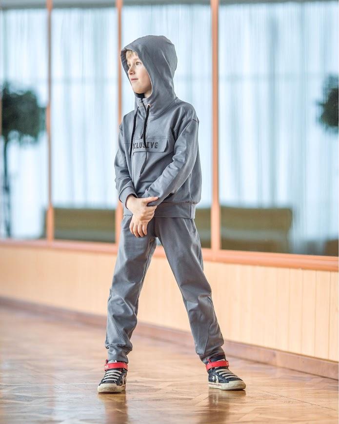 Boys’ Hoodie and Pants Set – Elastic Cuffs, Side Pockets & Adjustable Hood, Any Season, 6326-057-33 HC
