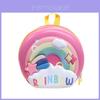 Kids Cartoon Donut Shell Backpack With Cartoon Rainbow Design For School Kids