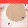 Round Jute Coaster Set With Waterproof Nonslip Design For Home Decor And Tea Cups