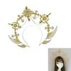 Heiligenscheine Kronen Marien Göttinnen Stirnband Göttinnen Kopfschmuck Kopfschmuck Tiaras Kronen Halloween Cosplay Hochzeitskostüm
