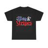 Stars And Stripes T Shirt American Flag 1776 Usa July 4Th Heavy Cotton