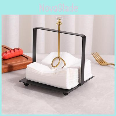 Elegant Metal Tissue Dispenser For Living Room Dining Table Organization