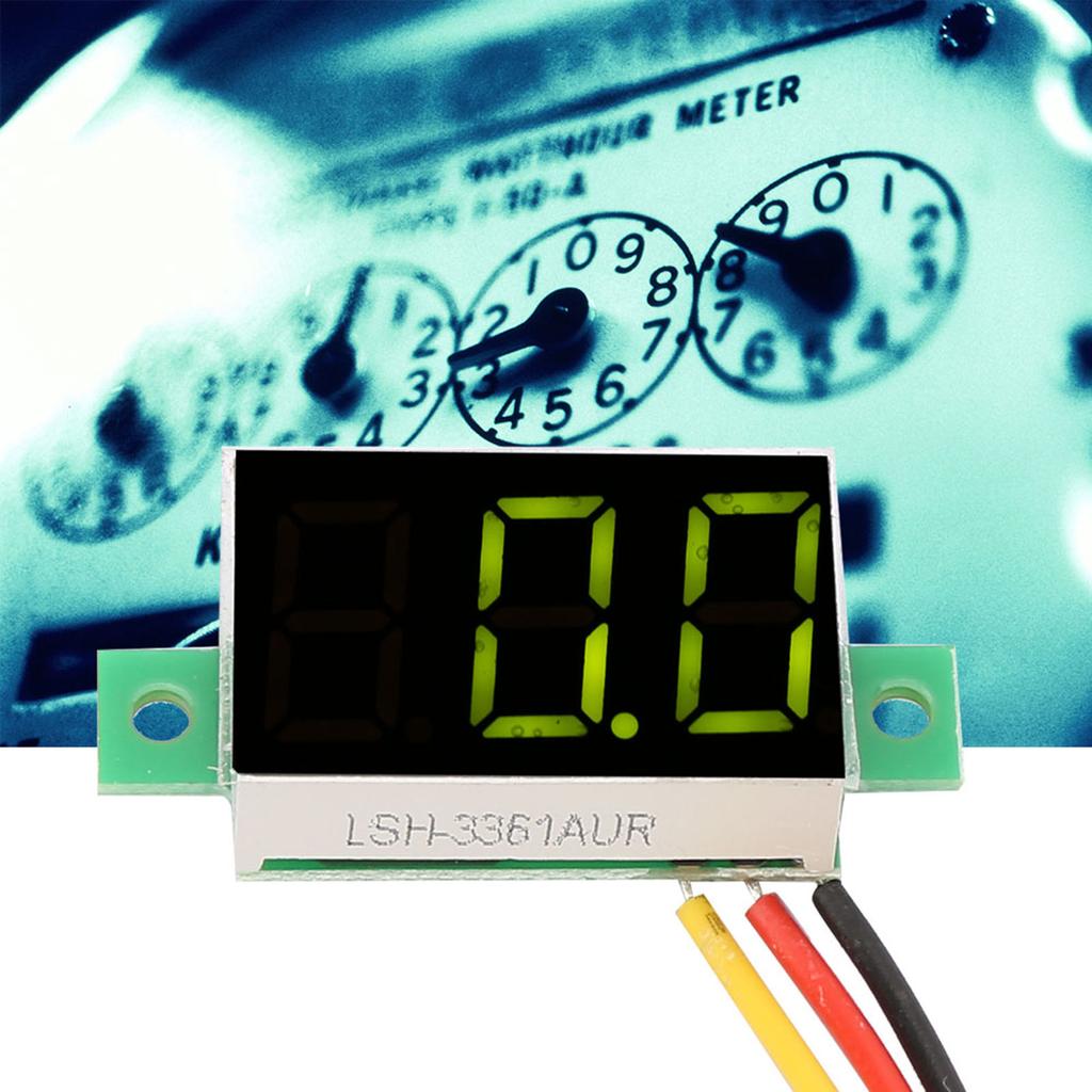 5 pezzi 3 Colori 0,36 Pollici Display Digitale Voltmetro CC Tre Fili LED Voltmetro Monitor di Tensione