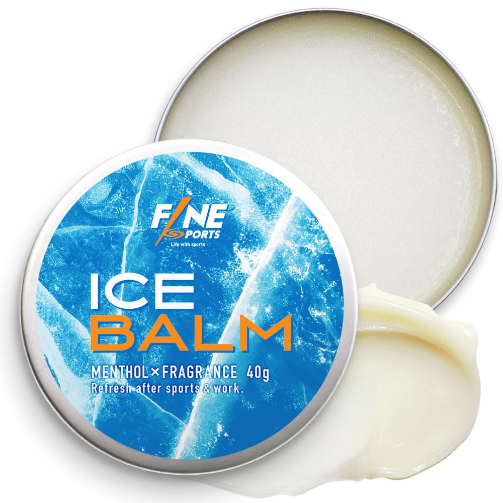 

FINE SPORTS Ice Высококонцентрированный Цитрусовый Мускус CICA Охлаждающий Сделано в Японии Бальзам, 40 г, Ментол, Аромат, Магний, Охлаждающий, Массаж, Вниз,