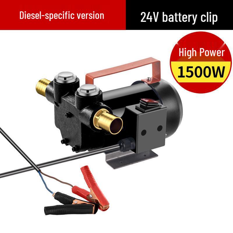 Universal 12V/24V Electric Diesel Oil Transfer Pump - Small, Large Flow, Self-Priming Oil Extractor