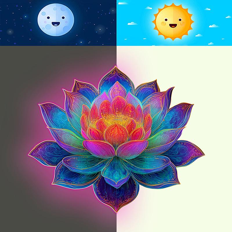 Im Dunkeln leuchtender selbstklebender Blumen-Toilettenaufkleber Lotus Badezimmer beleuchteter Toilettenaufkleber leuchtendes Wandtattoo Heimdekor