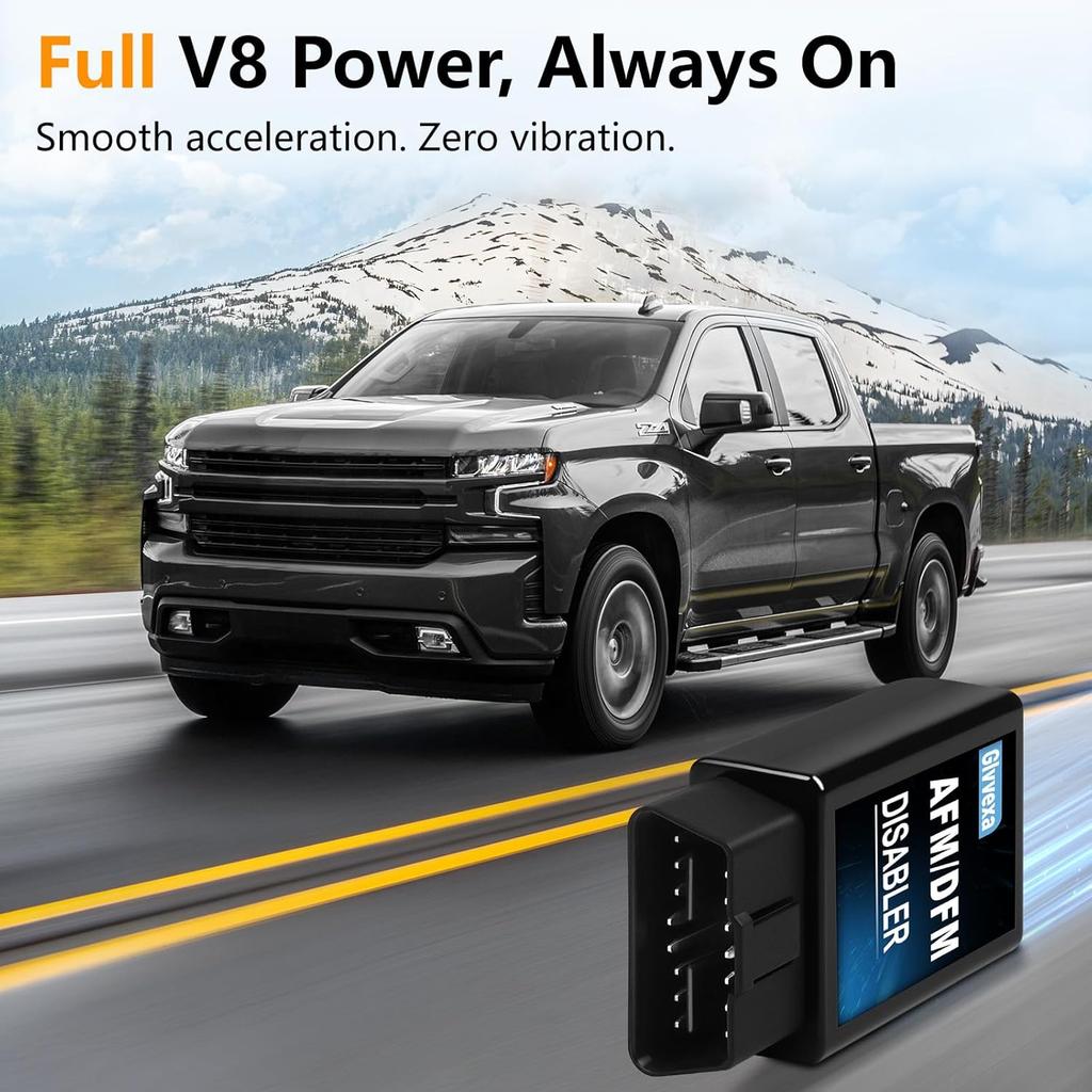 AFM Deaktivator 5.3 Silverado 1500 2010-2018, AFM/DFM Deaktivierungsgerät für Chevy GMC 4.3L 5.3L 6.0L 6.2L V6 V8, Aktives Kraftstoffmanagement Deaktivator (Passt
