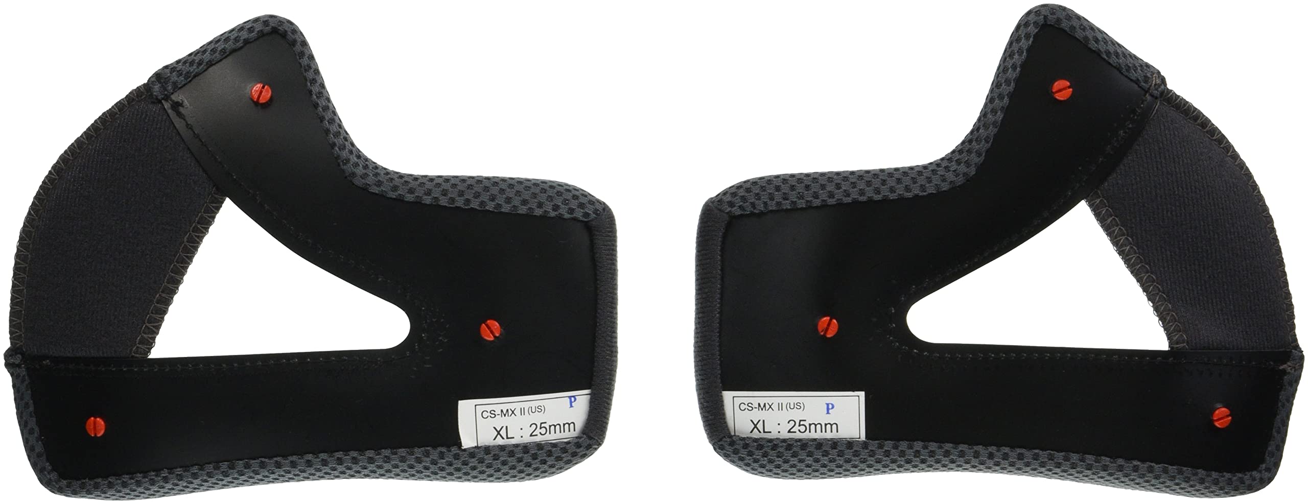 

HJC HELMETS Motorcycle Helmet Genuine Optional Cheek Pads for Interior Size ONE Fits Sizes Standard (HJC Helmets) Part CS-MXII Helmet, Adjustment,