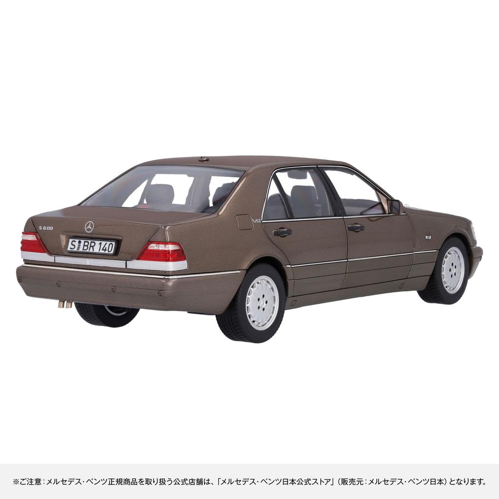 Genuine S 600 W140 Scale Impala Brown [Mercedes-Benz Collection] 1/18