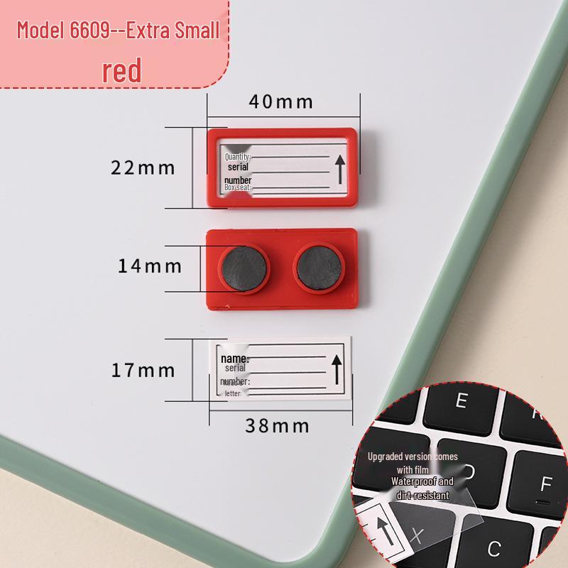 Magnetic Label Holder for Whiteboard & File Cabinets - Warehouse & Partition Name Sign Stickers